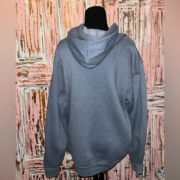 Cozy Gray Hoodie with Michigan Design - Picture 3 of 4